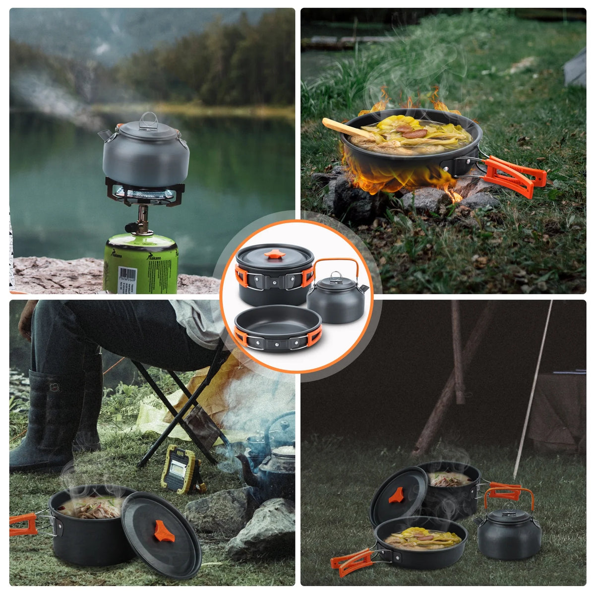 16pcs Camping Cookware Set I32693