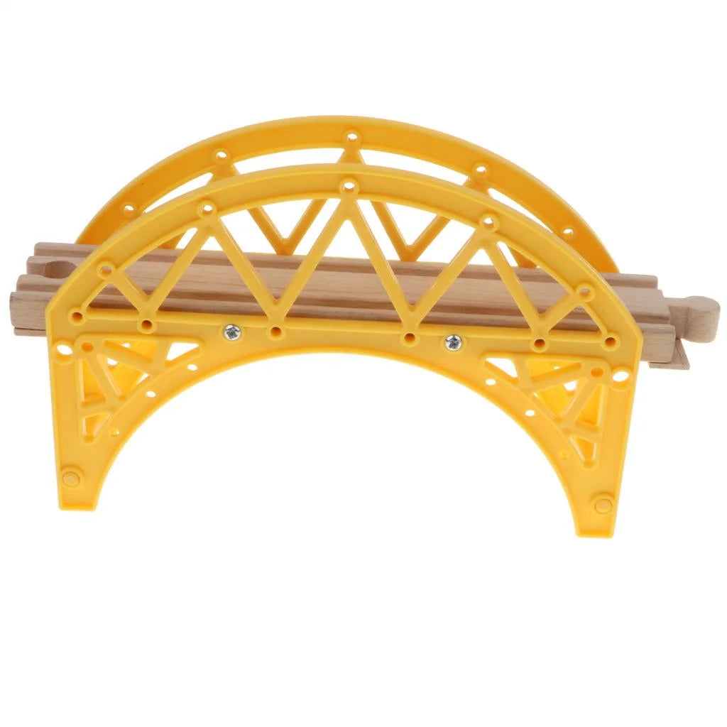 Wooden Toy Trains Set Building Blocks Construction Kits Y195