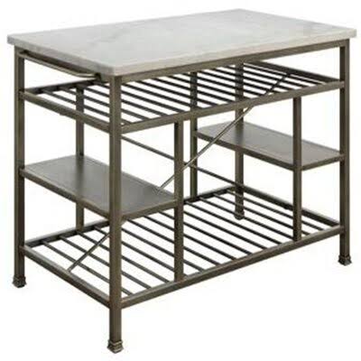 Antique Pewter Kitchen Island J80411