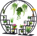 5 Tier Half Moon Plant Stand with Hanging Hook U41287