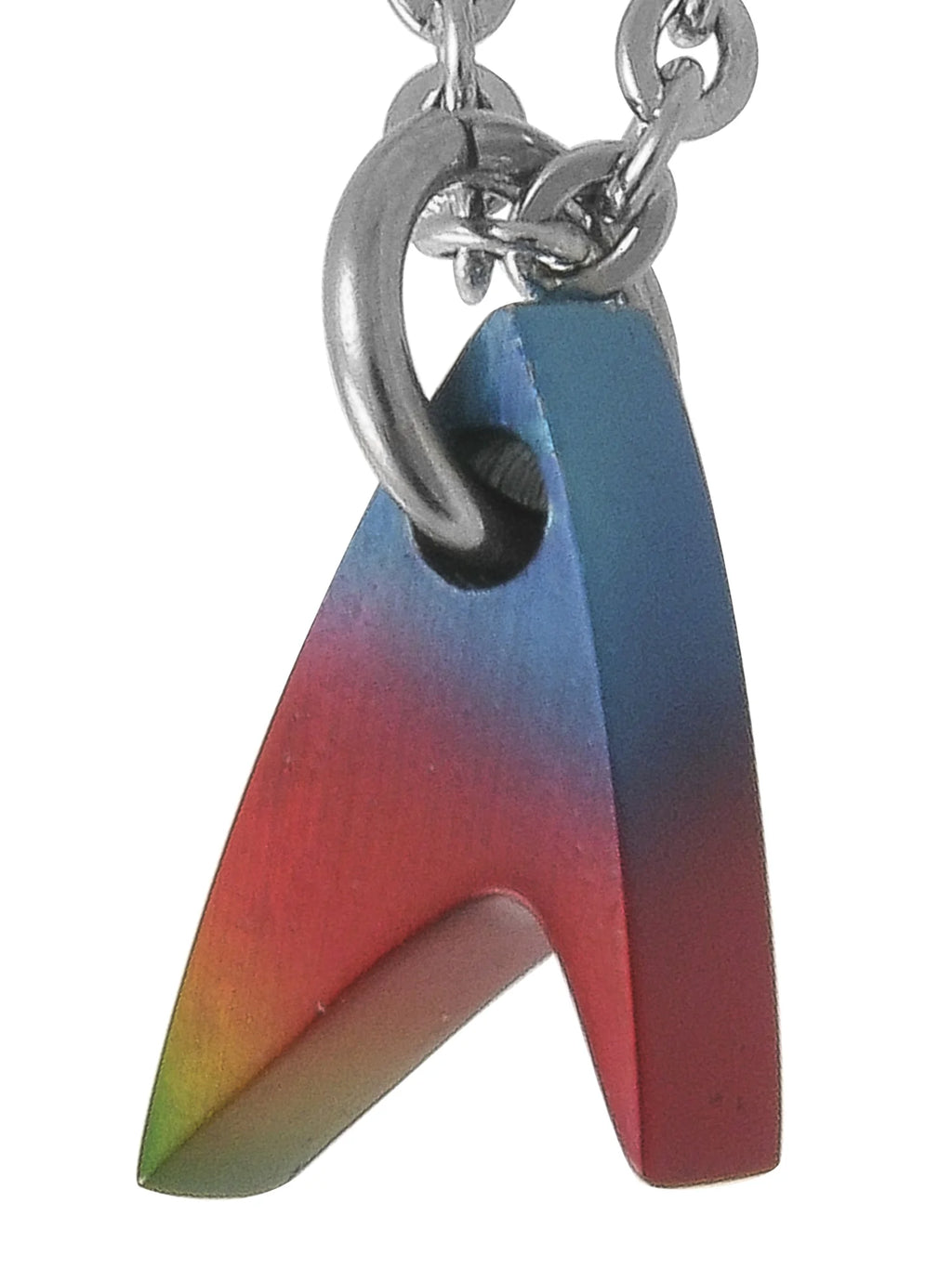 Titanium Rainbow Pendant Necklace B1581