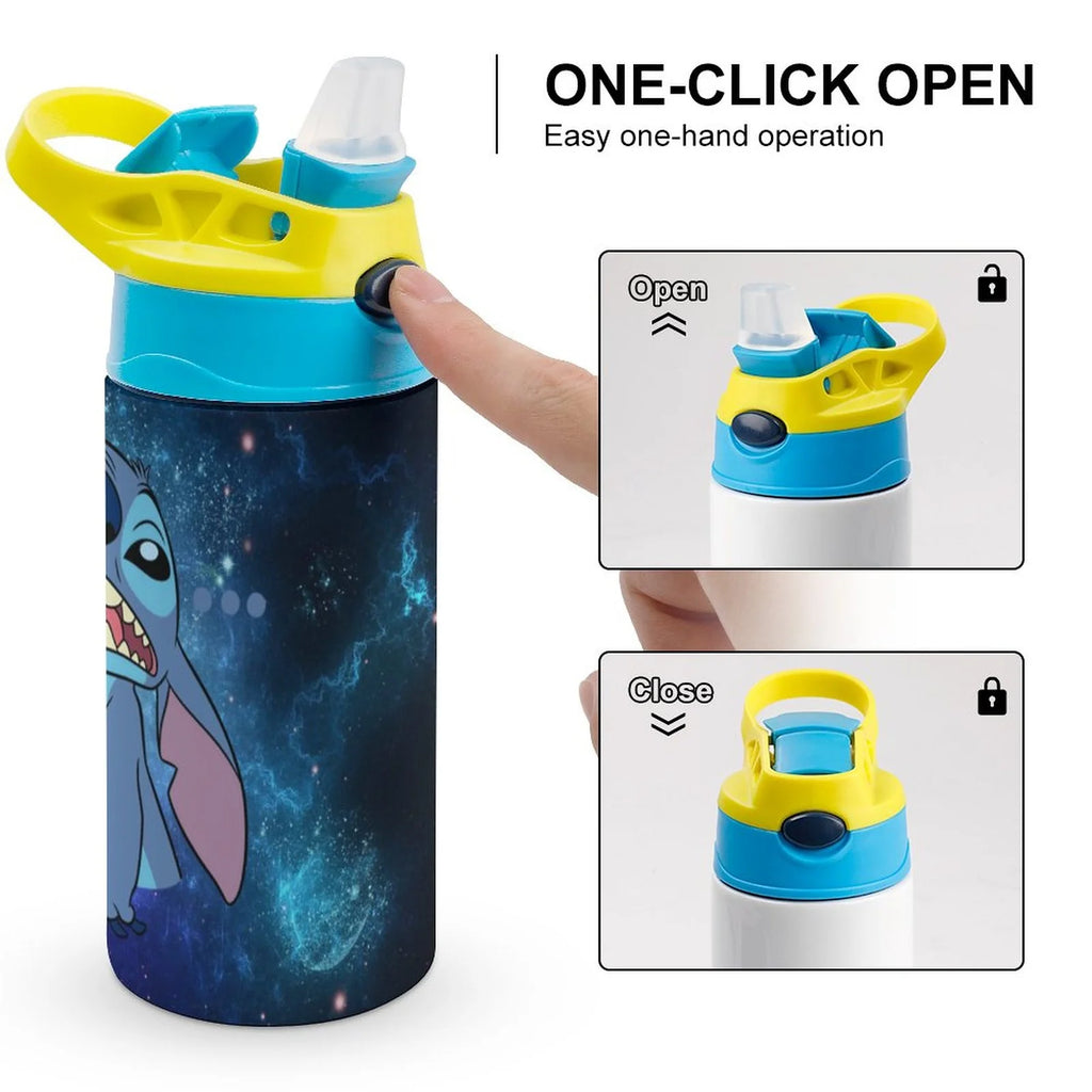 Stainless Steel Vacuum Insulated Water Bottle with Straw W685709