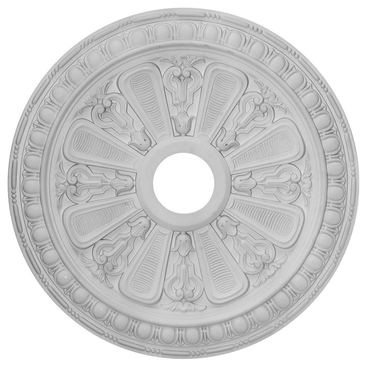 23 1/2x22OD x 3 7/8x22ID x 1x22P Ceiling Medallion, Hand-Painted Mississippi Mud Crackle E505725