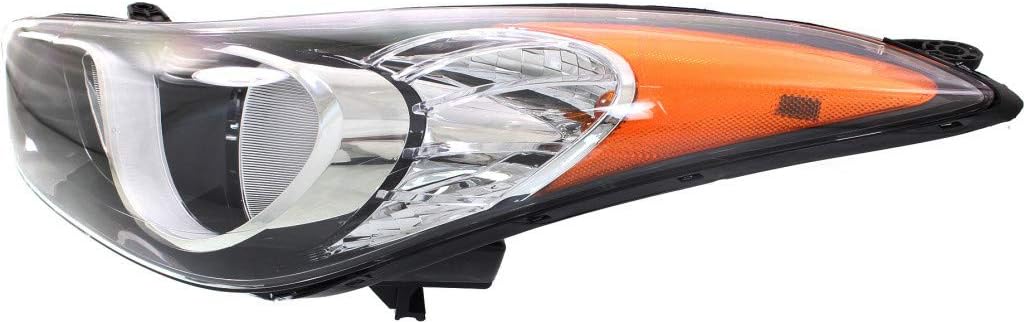 Passenger Side Headlight Assembly for Hyundai Elantra 2011 2012 2013 Sedan C5047