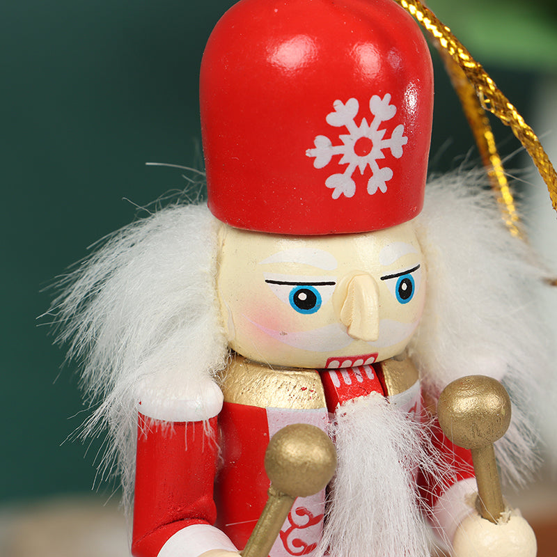 12cm Wooden Nutcracker Soldier Christmas Decoration W939