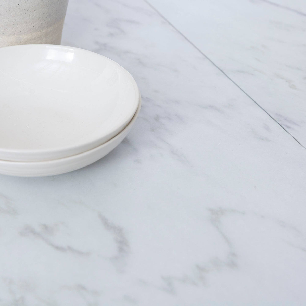White Faux Marble Drop Leaf Dining Table B697