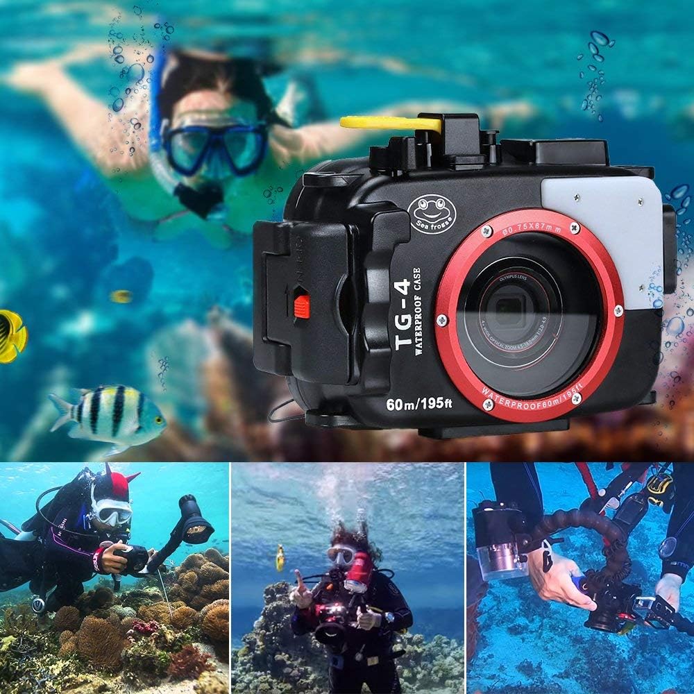 Underwater Camera Housing for Olympus TG-4 Black B566