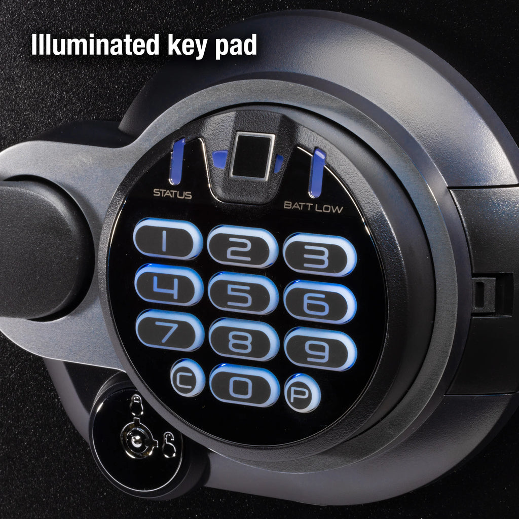 Fire-Resistant and Water-Resistant Safe with Fingerprint Biometric Lock, 1.23 Cu. ft. R861782