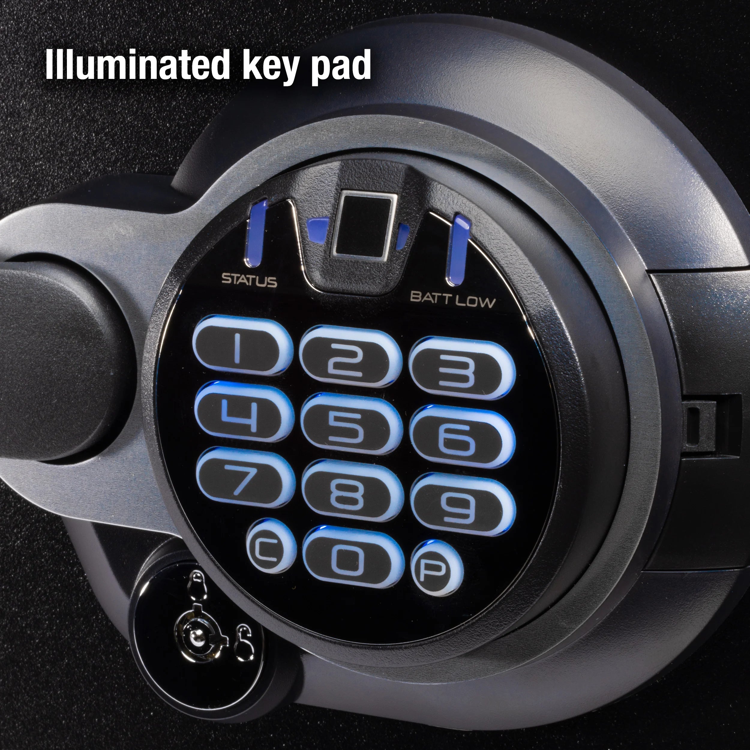 Fire-Resistant and Water-Resistant Safe with Fingerprint Biometric Lock, 1.23 Cu. ft. R861782