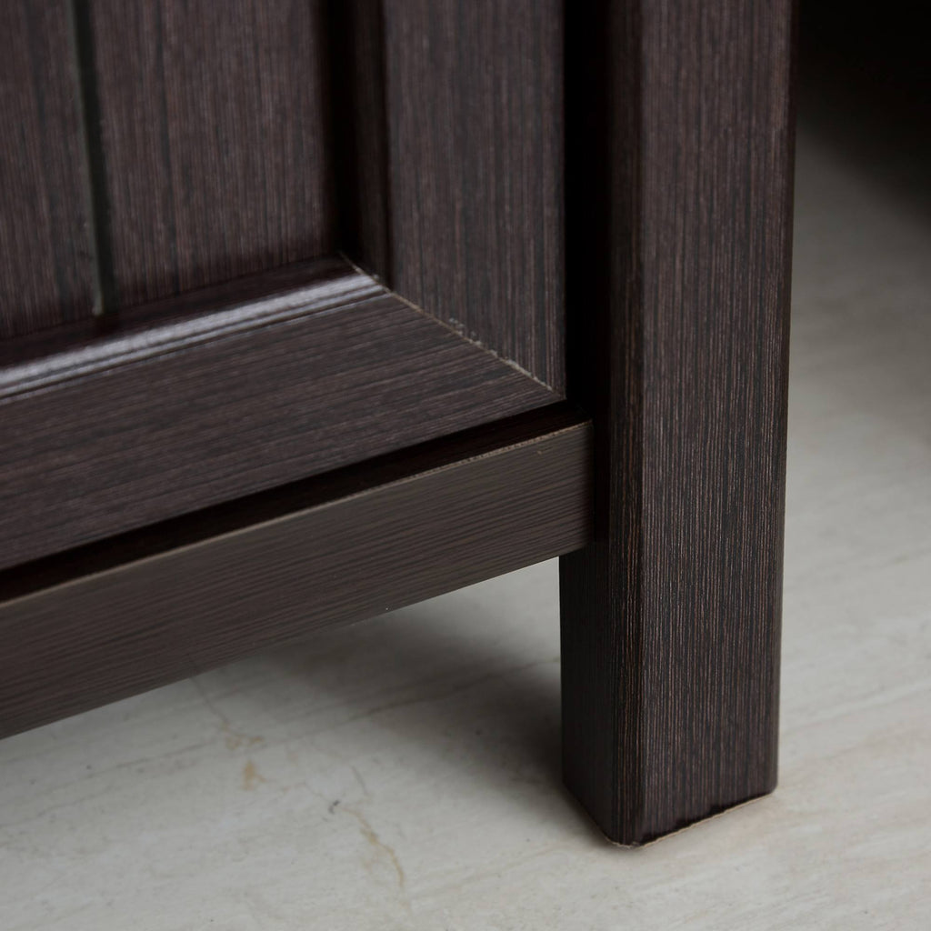 Brown Wooden 2-Drawer File Cabinet G483