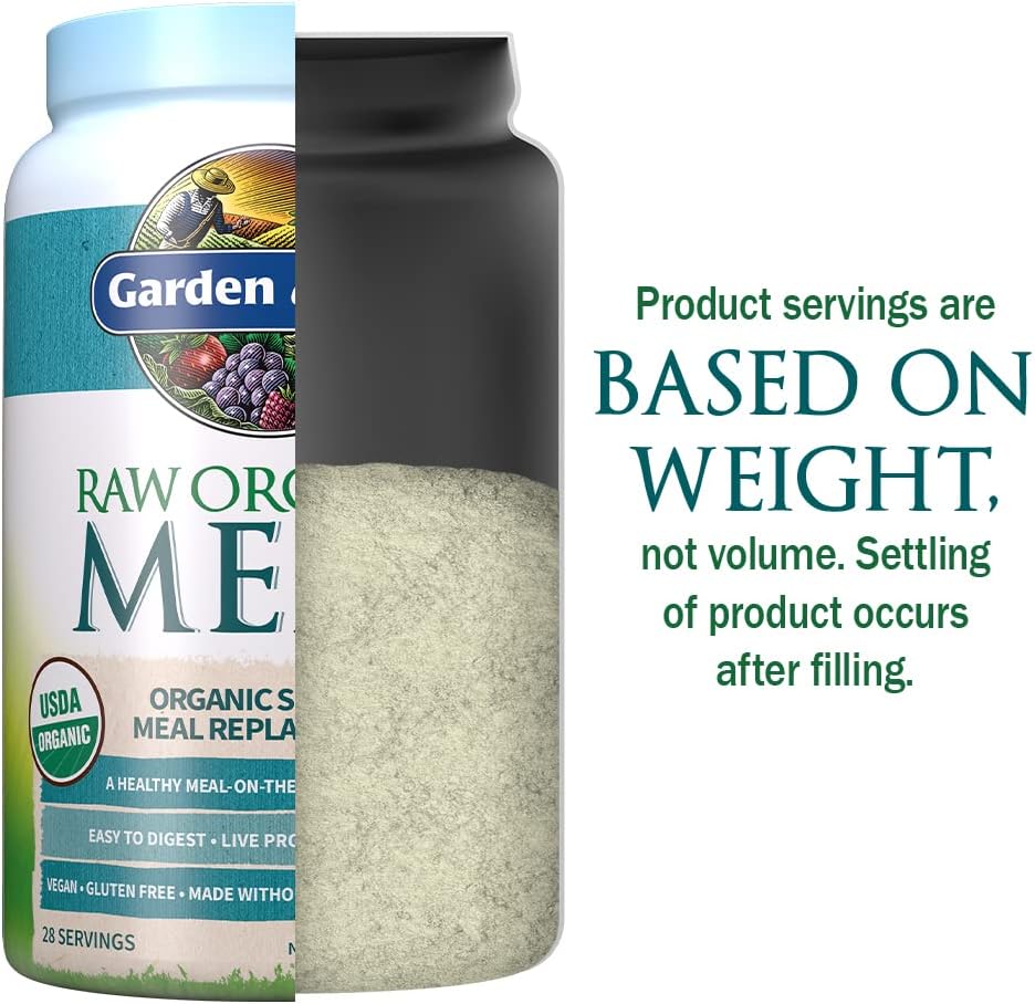 Organic Raw Plant Based Protein Powder, Lightly Sweet, Vegan, Gluten-Free, 36.6oz Pack of 2 H32436