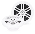 6.5" 2-Way Coaxial Marine Speakers (White) S490
