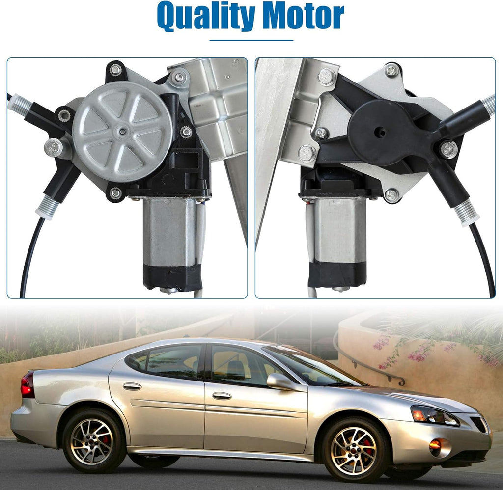 Power Window Regulator with Motor Passenger Side Rear Right, Pack of 2 V2492
