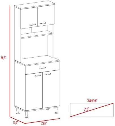 White Pantry Cabinet H6025