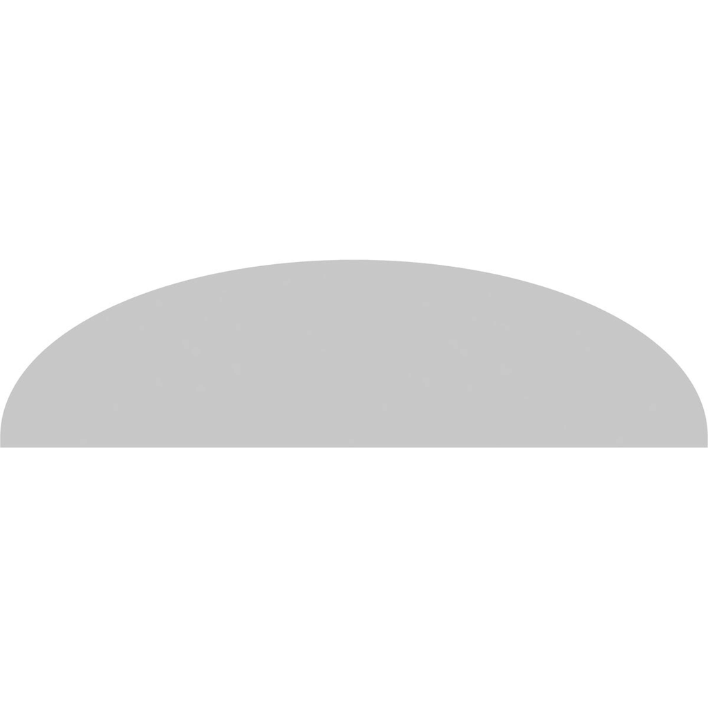 28x22W x 8x22H x 2x22P Elliptical Sunburst PVC Pediment W92426