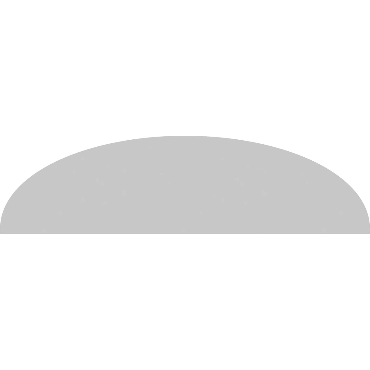 28x22W x 8x22H x 2x22P Elliptical Sunburst PVC Pediment W92426