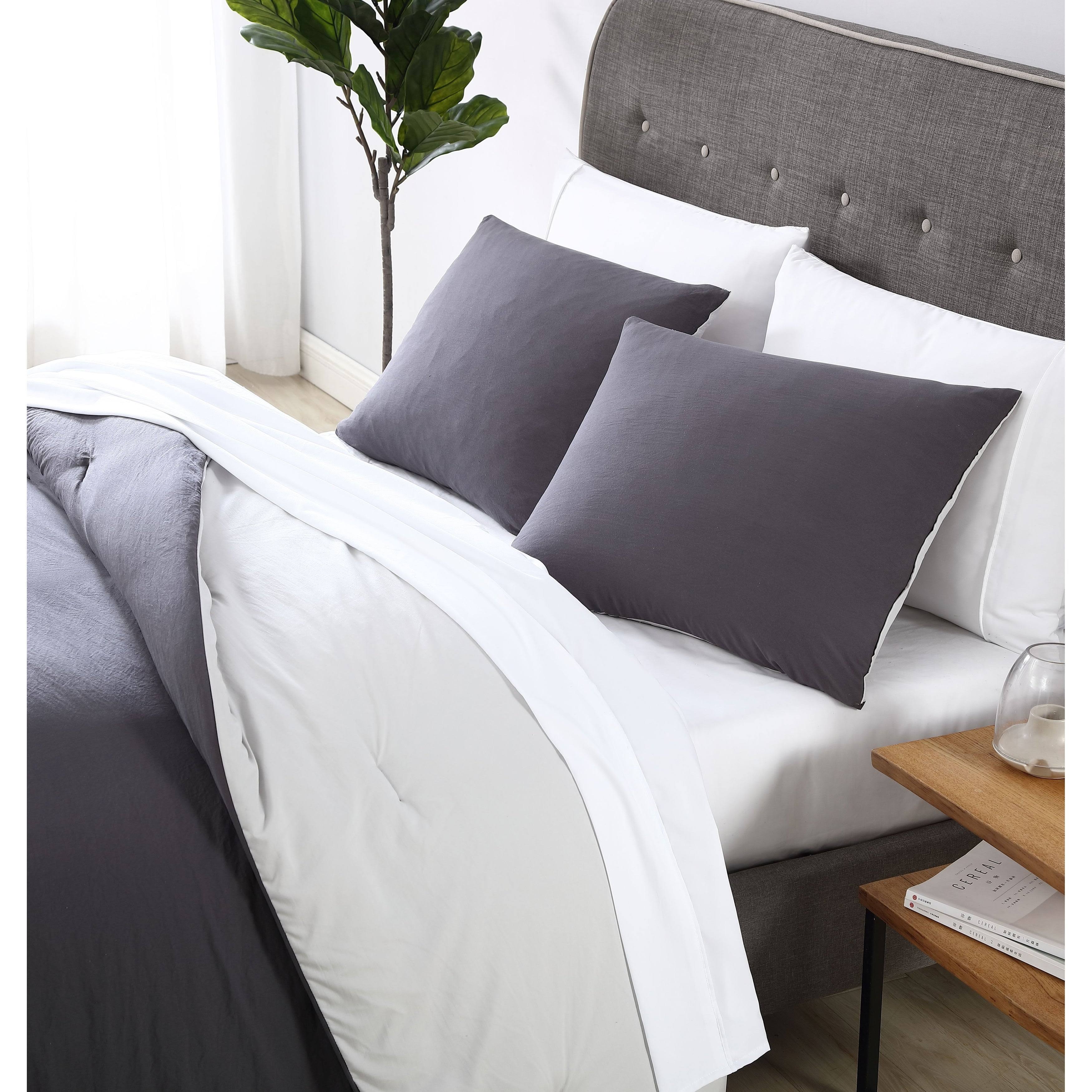 Twin Enzyme Washed 5-Pc. Bed Set Black/Grey G229189