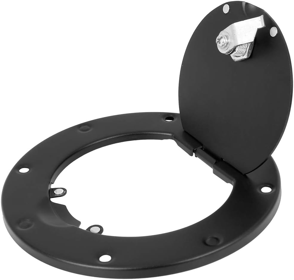Black Locking Gas Cap Fuel Filler Door Cover Pack of 2 B60622