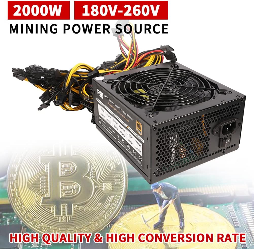 2000W ATX Power Supply for GPU Miner E8083