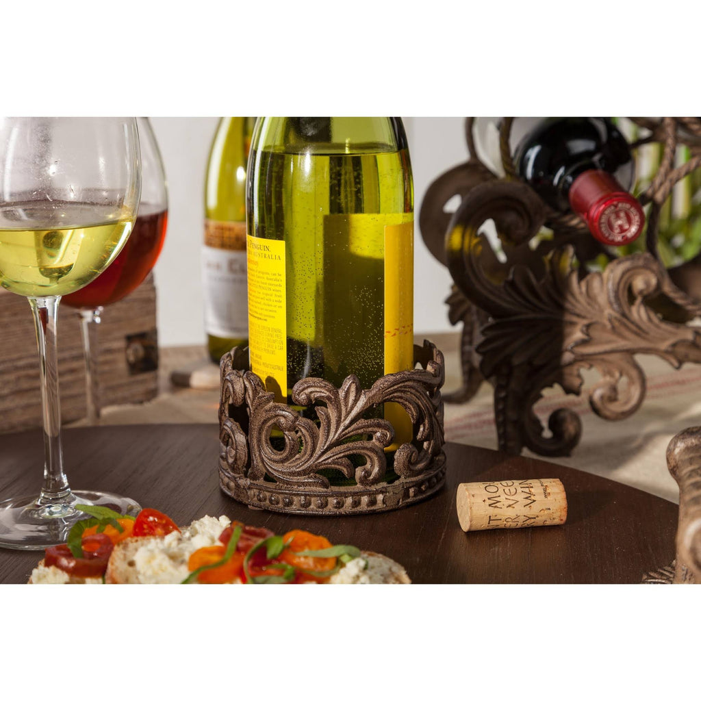 Wood Lazy Susan with Metal Handles C176776