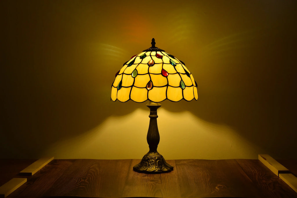 Tiffany Style Table Lamp Stained-Glass 18.1'' H Multi-Color P2601