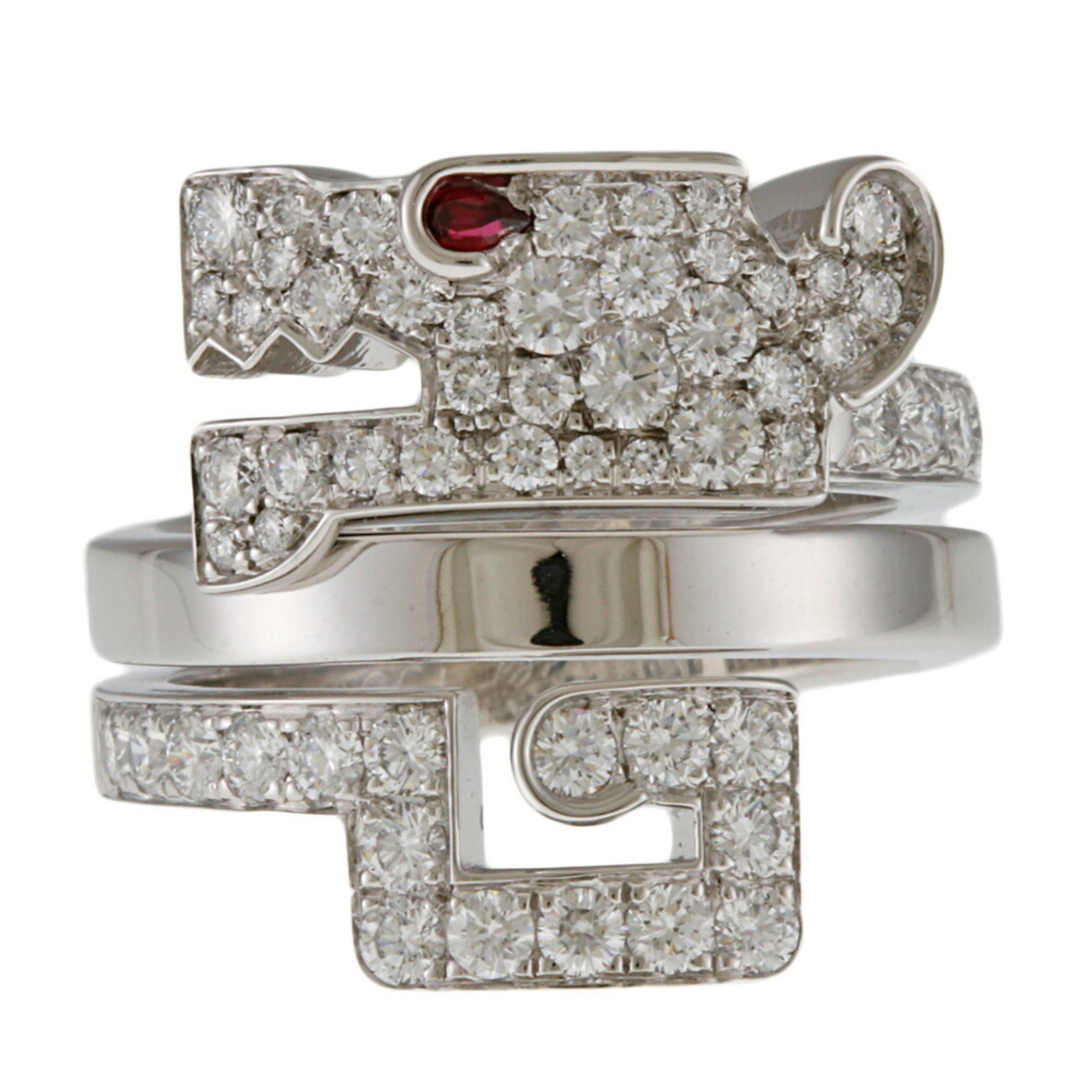 18K White Gold Diamond Ring L29636
