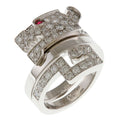 18K White Gold Diamond Ring L29636