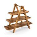 3 Tiered Acacia Wood Serving Station O323833