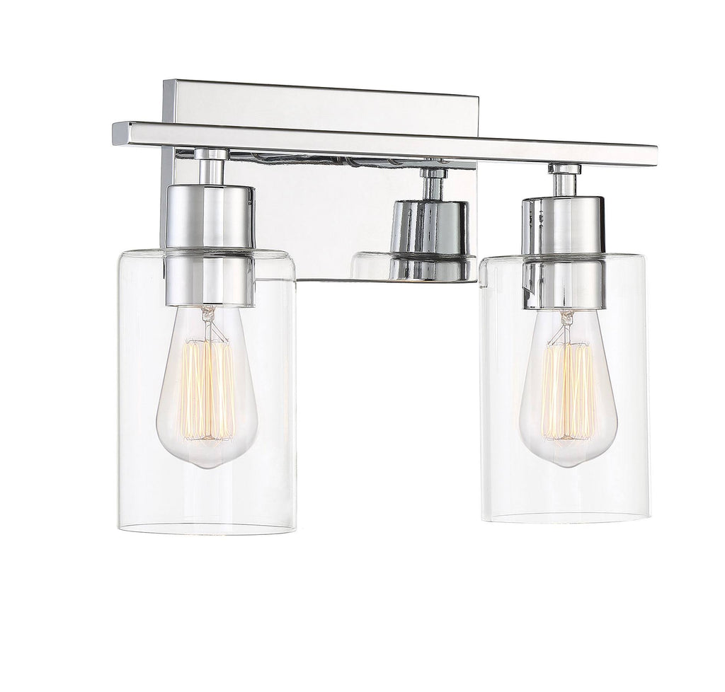 Polished Chrome 2 Light Bath Bar V39522