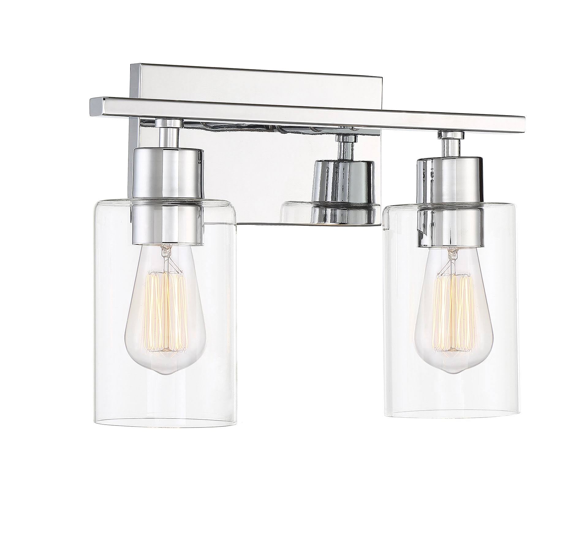 Polished Chrome 2 Light Bath Bar V39522
