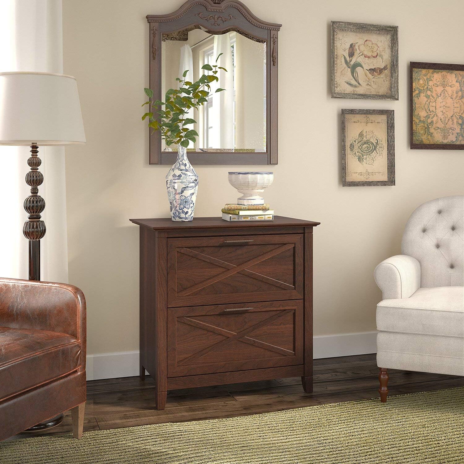 2 Drawer Lateral File Cabinet in Bing Cherry C983515