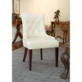 Tufted Chair Nickel Nail Head Cream L3135