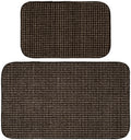 Brown Polka Dot Kitchen Mats, 24 in x 40 in, 2 Pieces X8363
