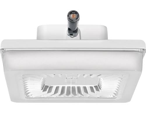 14 inch 30W Warm LED 120V Swivel Photocell Polycarbonate Lens White Ceiling Light E1362