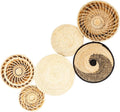 Set of 6 Handmade Woven Wall Baskets D48703