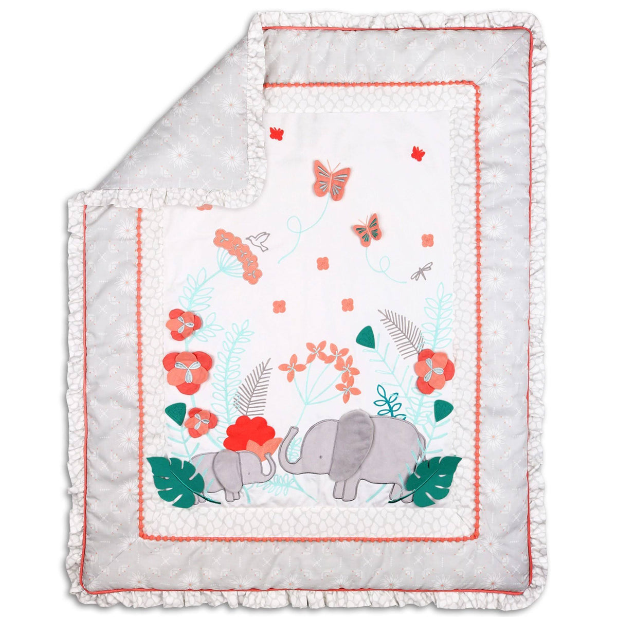 3 Piece Crib Bedding Set J1582