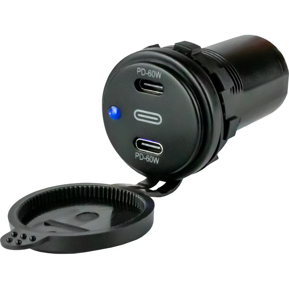 Dual USB-C Power Socket P107