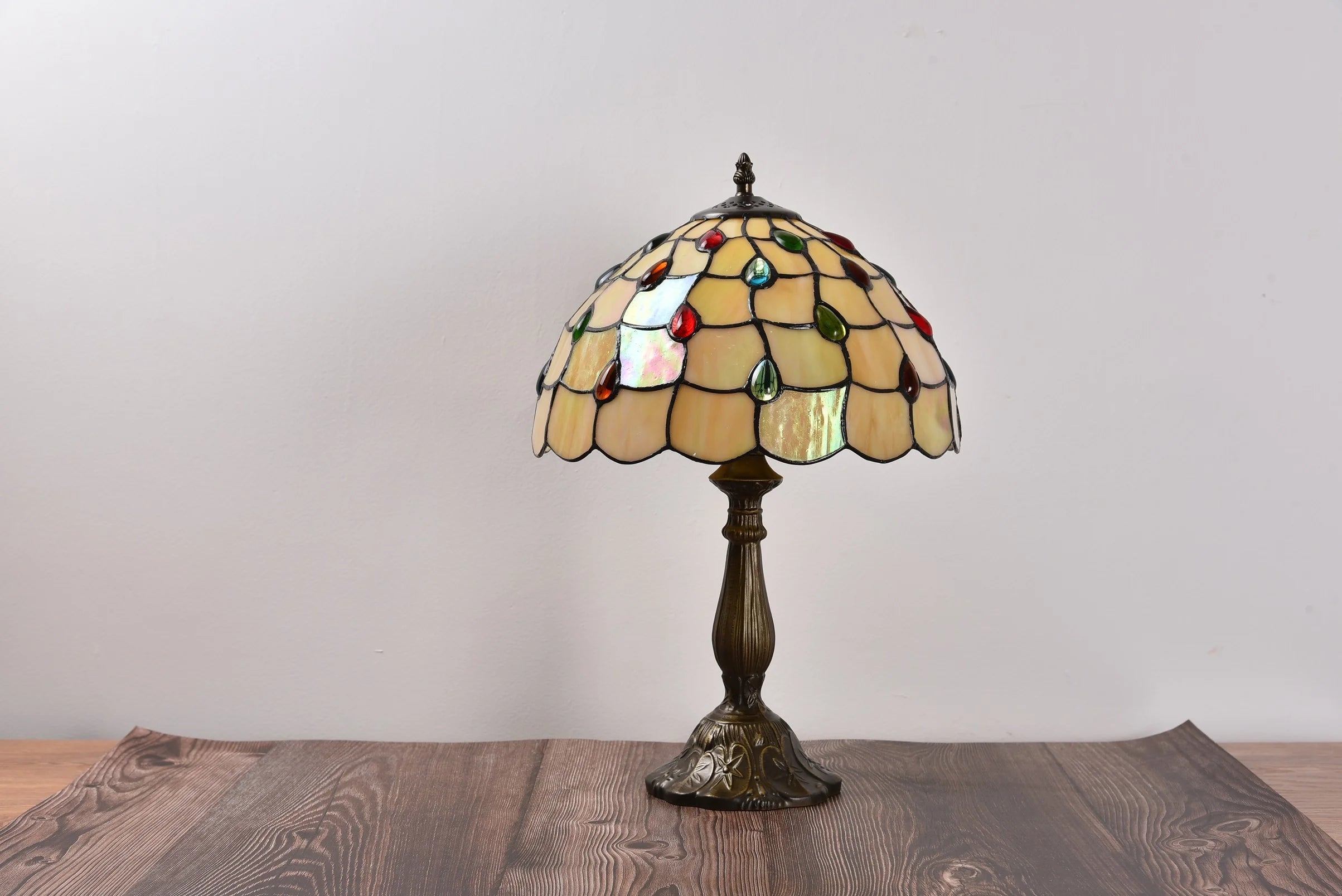 Tiffany Style Table Lamp Stained-Glass 18.1'' H Multi-Color P2601