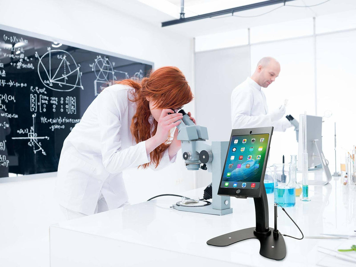 Dual Security Kiosk Stand with Locking Case V26161