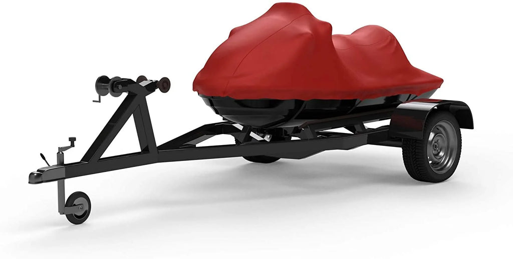 Red Jet Ski Cover with Trailer Straps and Storage Bag W377750