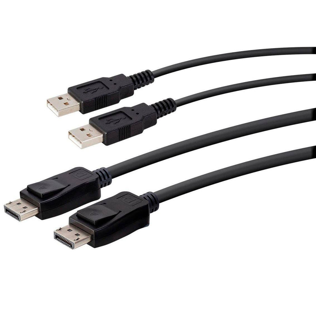 2-Port USB DisplayPort KVM Switch with Remote Port Selector M2690
