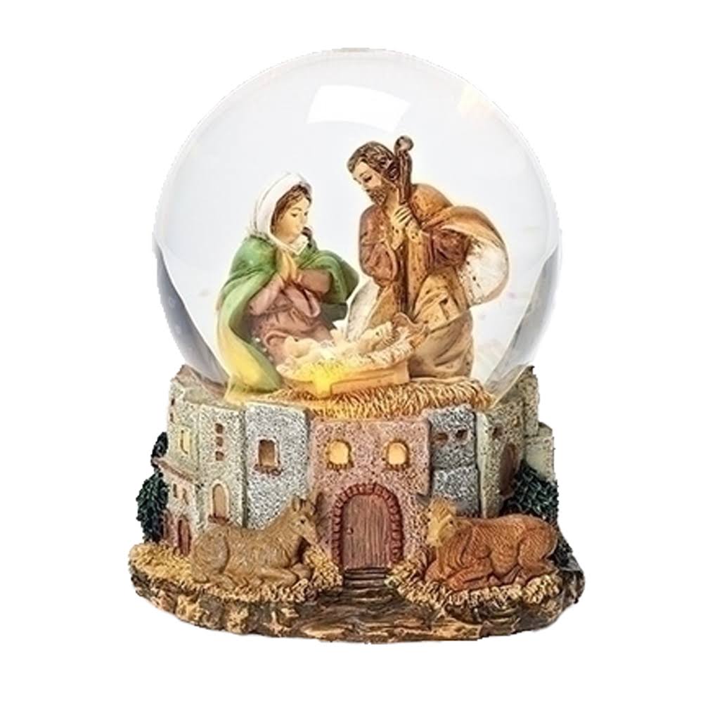 Holy Family LED Lighted Musical Glitterdome S52981