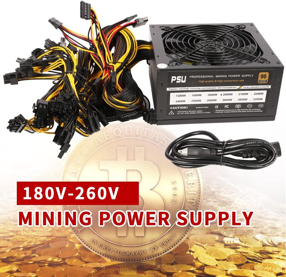 2000W ATX Power Supply for GPU Miner E8083