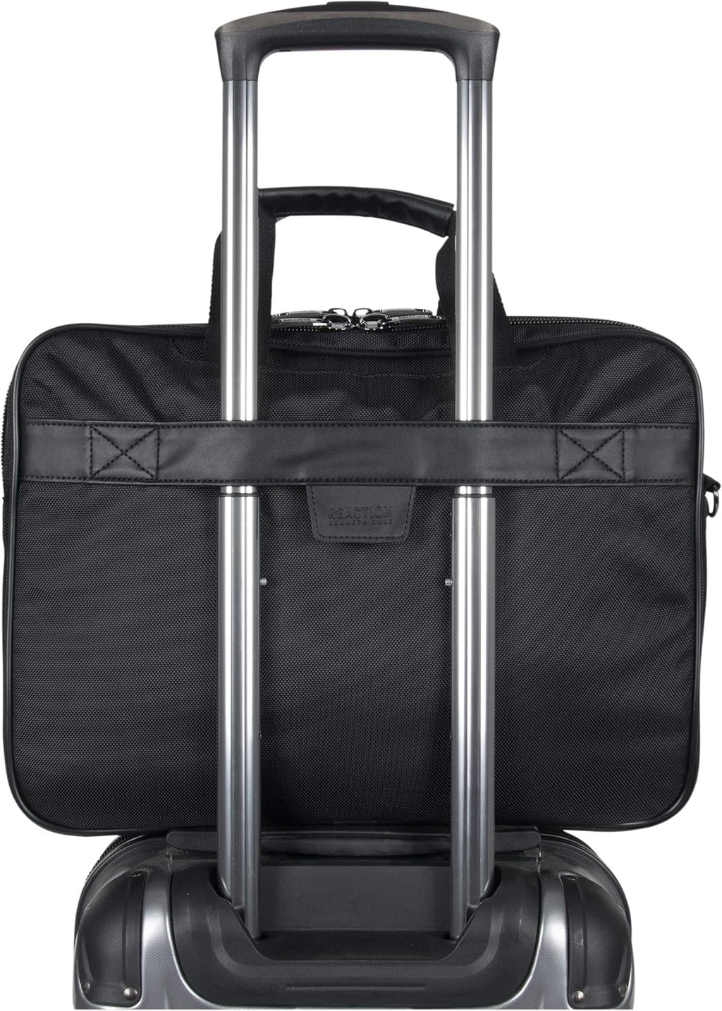 Black 1680d Polyester Dual Compartment 17" Laptop Portfolio F4830
