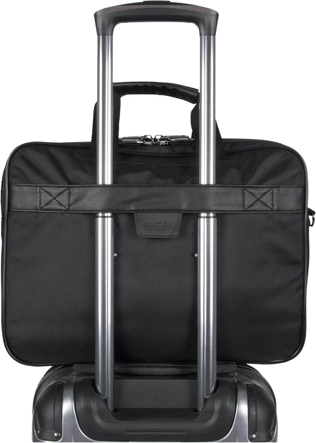 Black 1680d Polyester Dual Compartment 17" Laptop Portfolio F4830