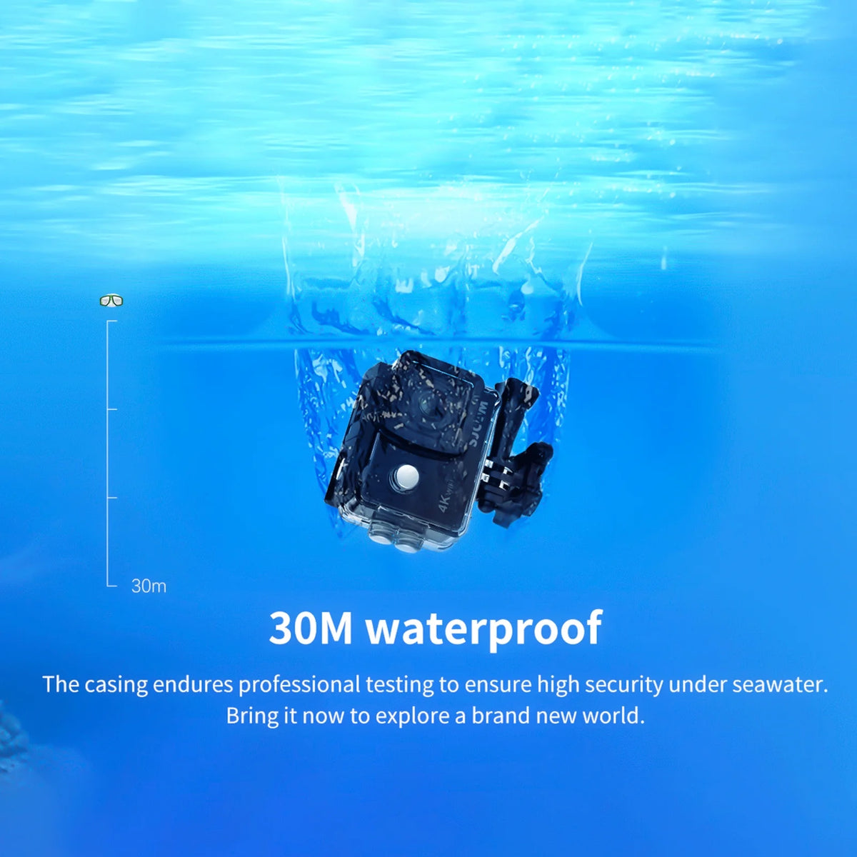 Waterproof Case with 2-inch IPS Screen for Sj4000air Camera X34211