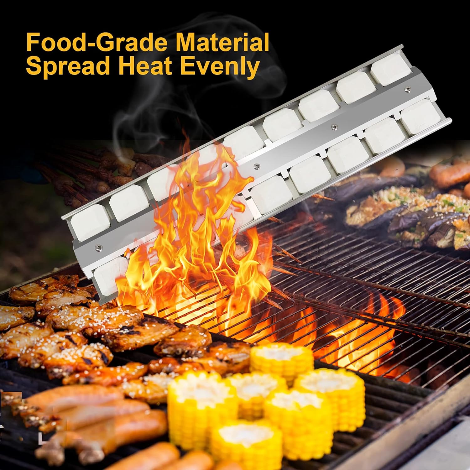 Heavy Duty Stainless Steel Grill Briquette Tray, Pack of 2 D76495