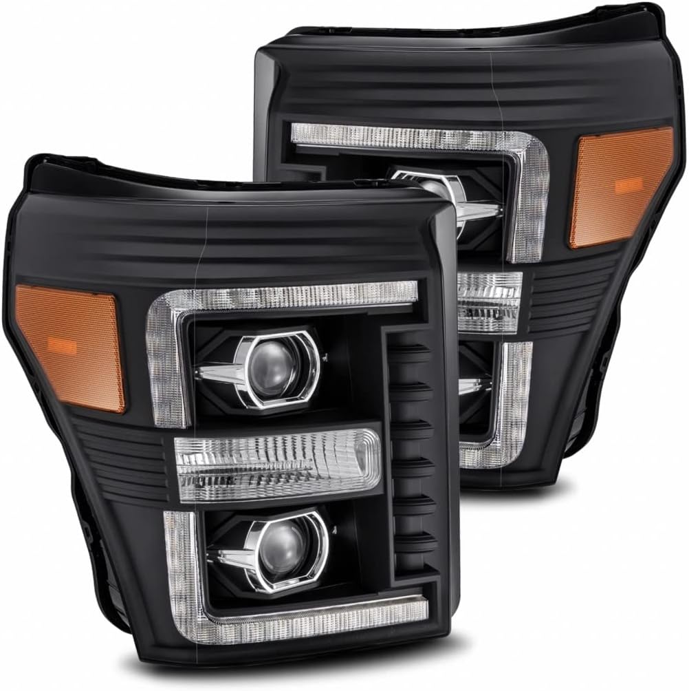 Projector Headlights LED Black V832493
