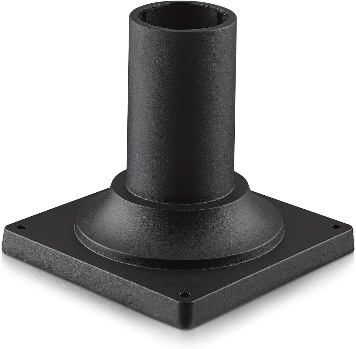 Black Cast Aluminum Post Light Mount Base Adapter 2 Pack N7381