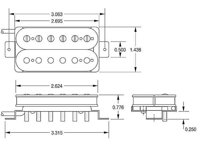 White Hybrid Bridge Pickup W603346